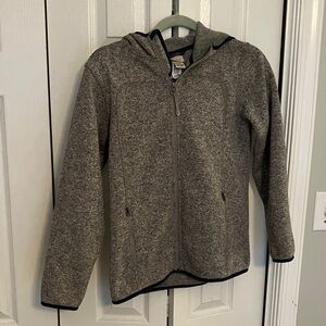 L.L. Bean Kids' Heather Gray Zip-Up Jacket